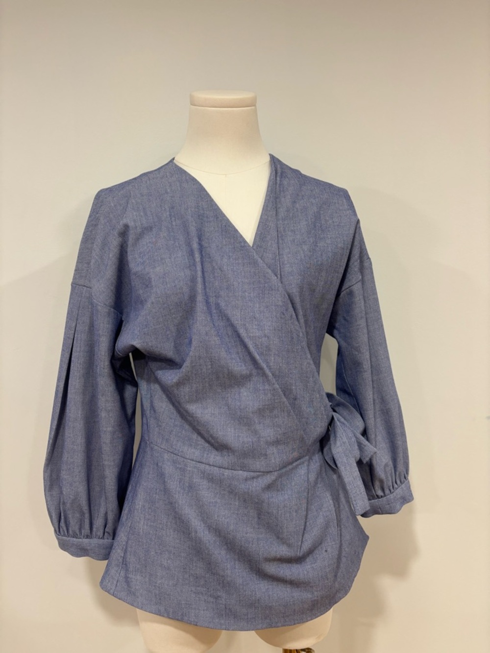 Halogen Light Blue Chambray Top